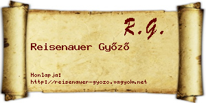 Reisenauer Győző névjegykártya
